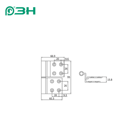 Cerniera per finestra JX05B
