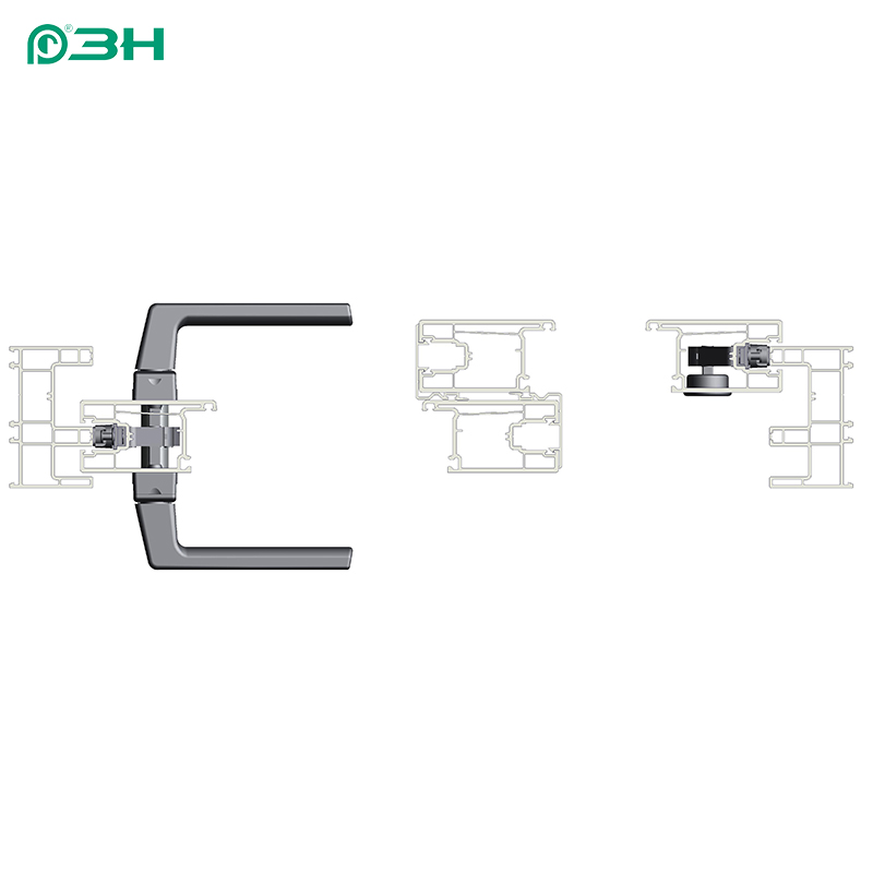 Sistema hardware per porte scorrevoli UPVC