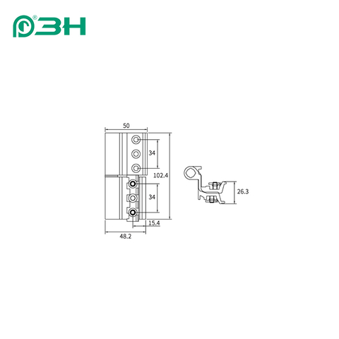 Cerniera per finestra JX14