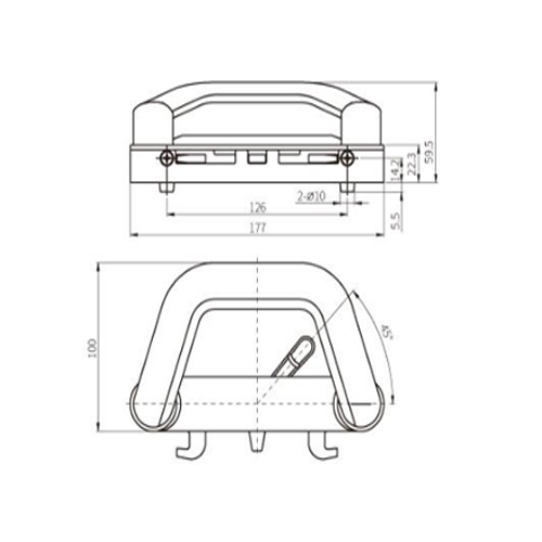 Accessori per porte scorrevoli in alluminio Maniglia per porta scorrevole Hardware per serratura a scrocco STG31 