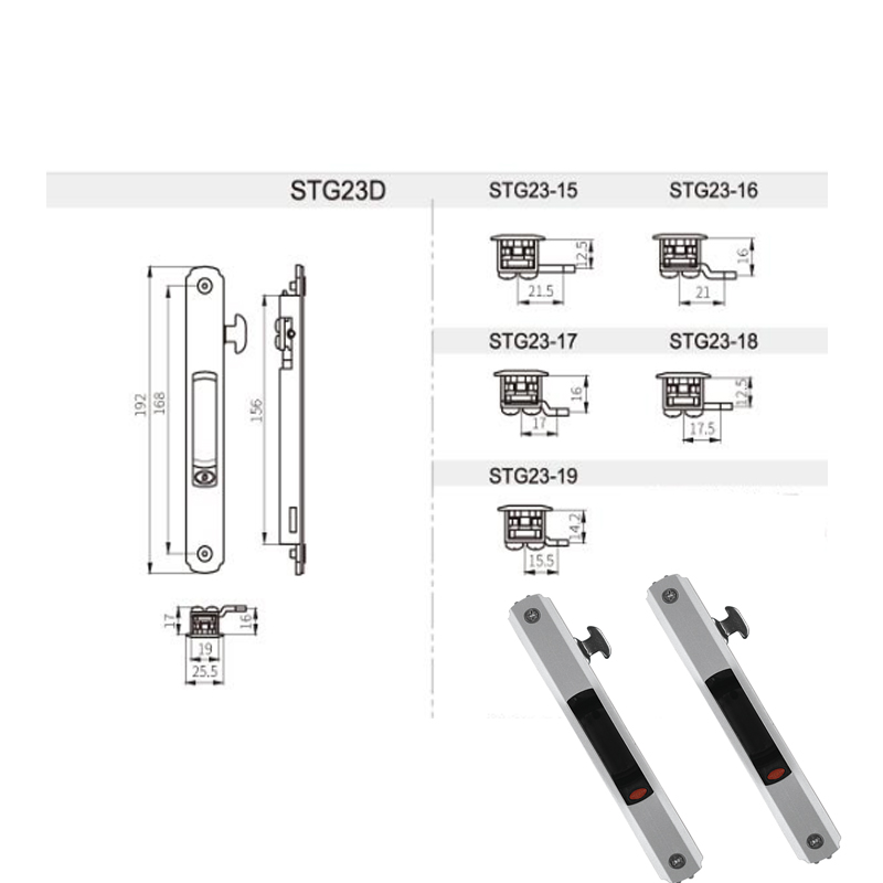 Accessori hardware per serratura per porta scorrevole per porte e finestre scorrevoli STG23 