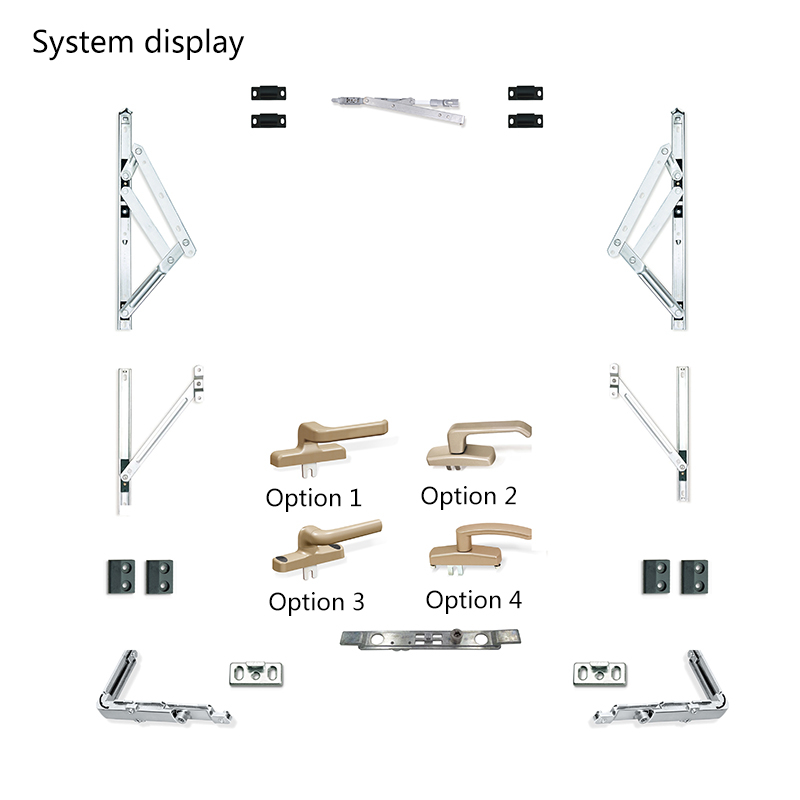 Prezzo di fabbrica di Foshan Sistema hardware per accessori per finestre con sospensione superiore - resistente