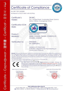 CE del blocco della porta