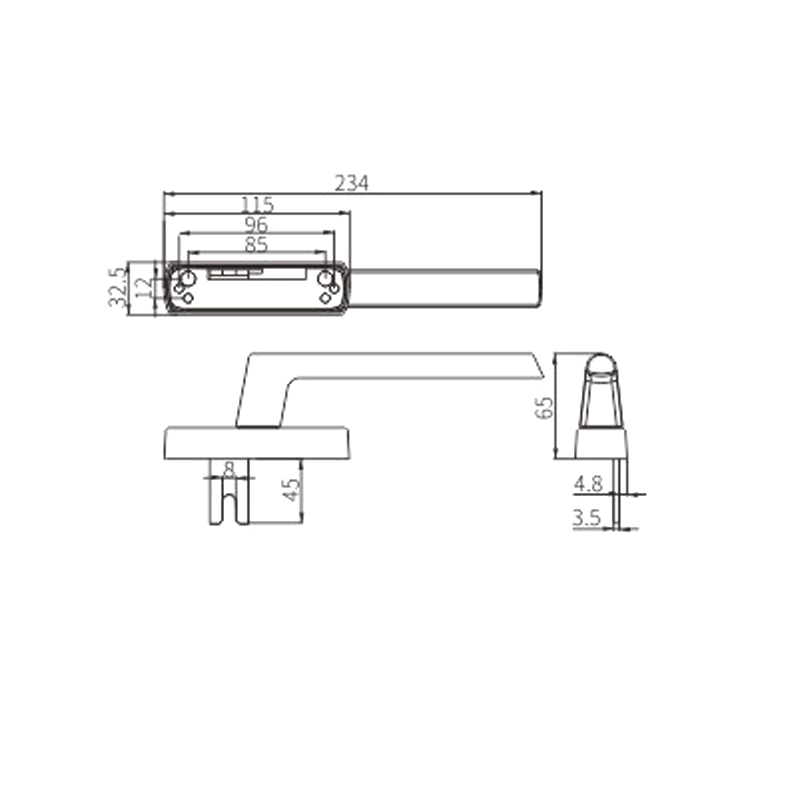 Maniglia a forcella CZH45A