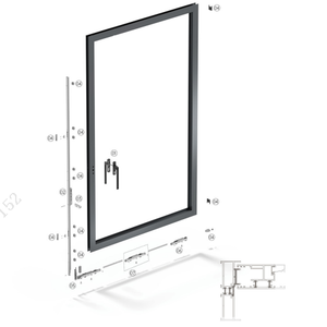 Sistema per porte alzanti scorrevoli TSM04