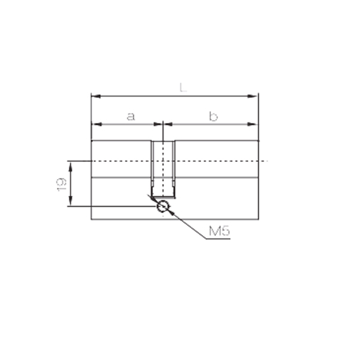 Accessori per serrature per porte a battente Cilindro per serratura a doppia apertura 35/35A