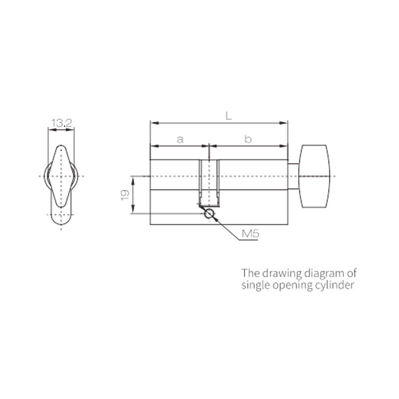 Accessori per serrature per porte a battente Cilindro per serratura singola 35/40TB