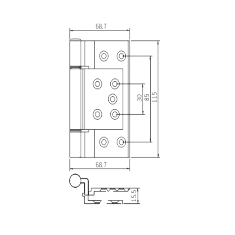 Cerniera per finestra JX05C