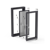 Sistema hardware integrato a doppia finestra dello schermo interno