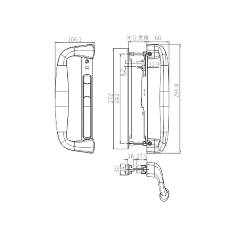 Chiusura a scatto scorrevole STG40A