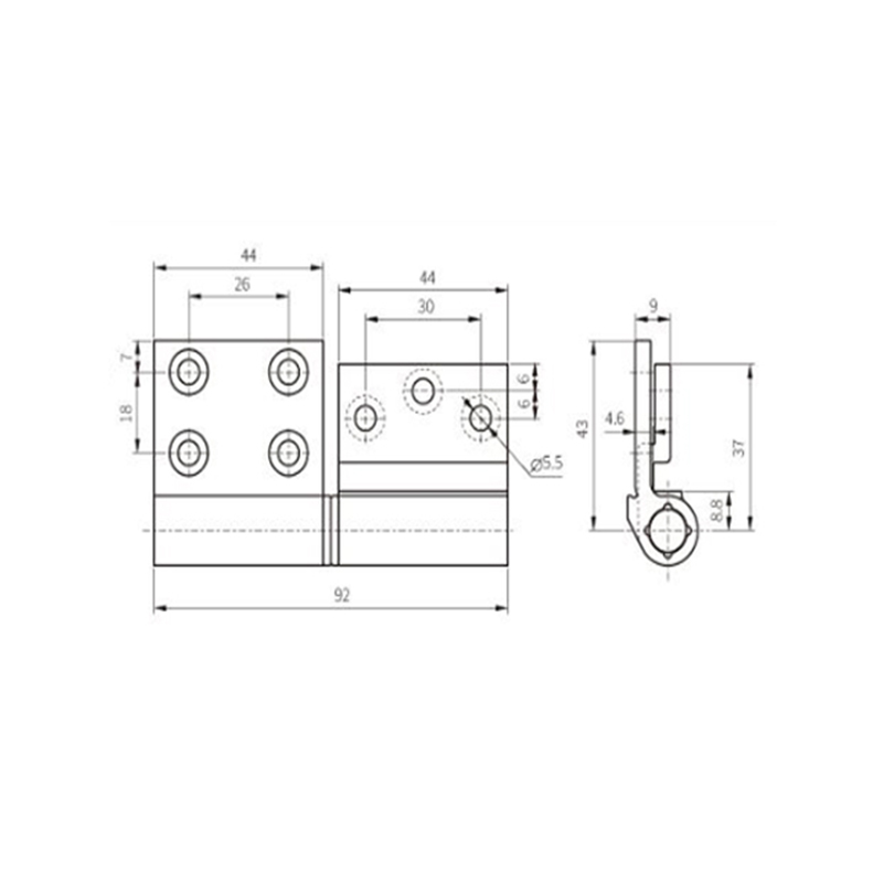 Cerniera per finestra JX22D