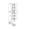 Cerniera per finestra JX67F