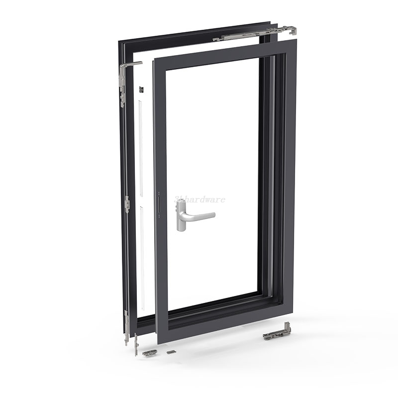 Inclinarsi 180 ° e girare il sistema hardware della finestra