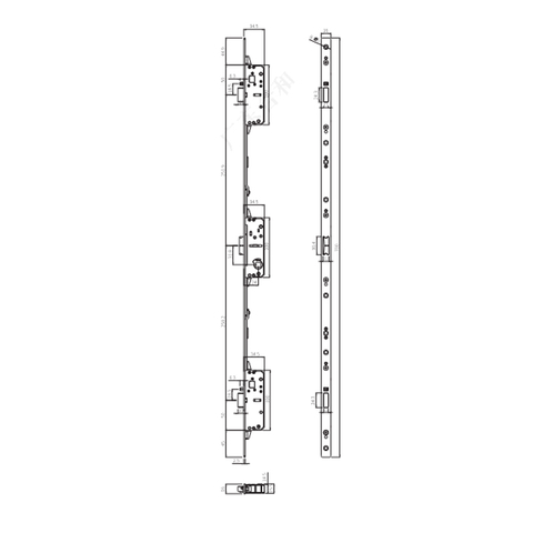 Corpo serratura per porta a battente personalizzato in acciaio inossidabile P0725-TY